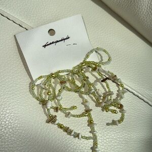 Free People Say You Love Me Bow Dangle Earrings Sage‎